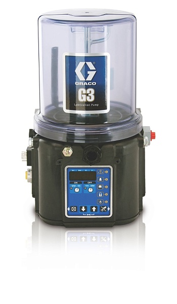 G3™ Pro — насос для консистентной смазки, 24 В пост. тока, 8 л, датчик низкого уровня смазки, 5-контактный CPC